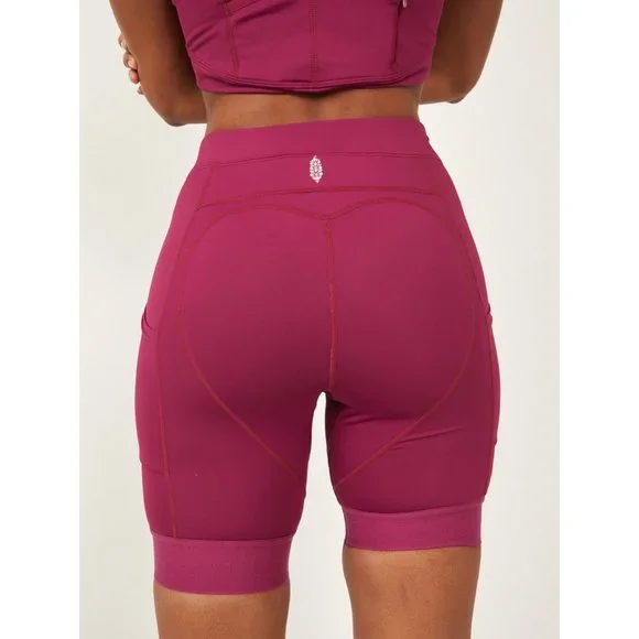 🎉LAST CHANCE🎉 NWT FP Movement In The Saddle Bike Short / Aubergine - Picture 4 of 8